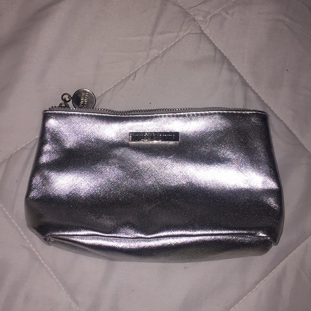 Silver make up bag